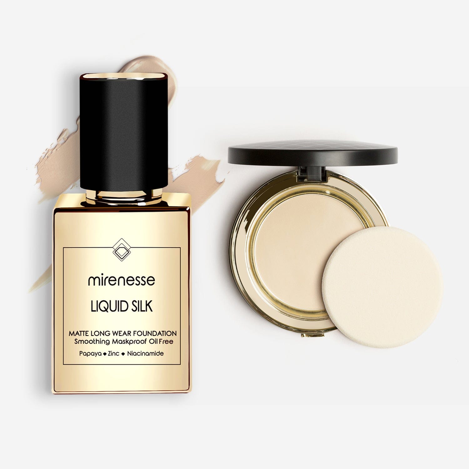 MIRENESSE PACK FOUNDATION Skin Clone Foundation Essentials 2pce Kit