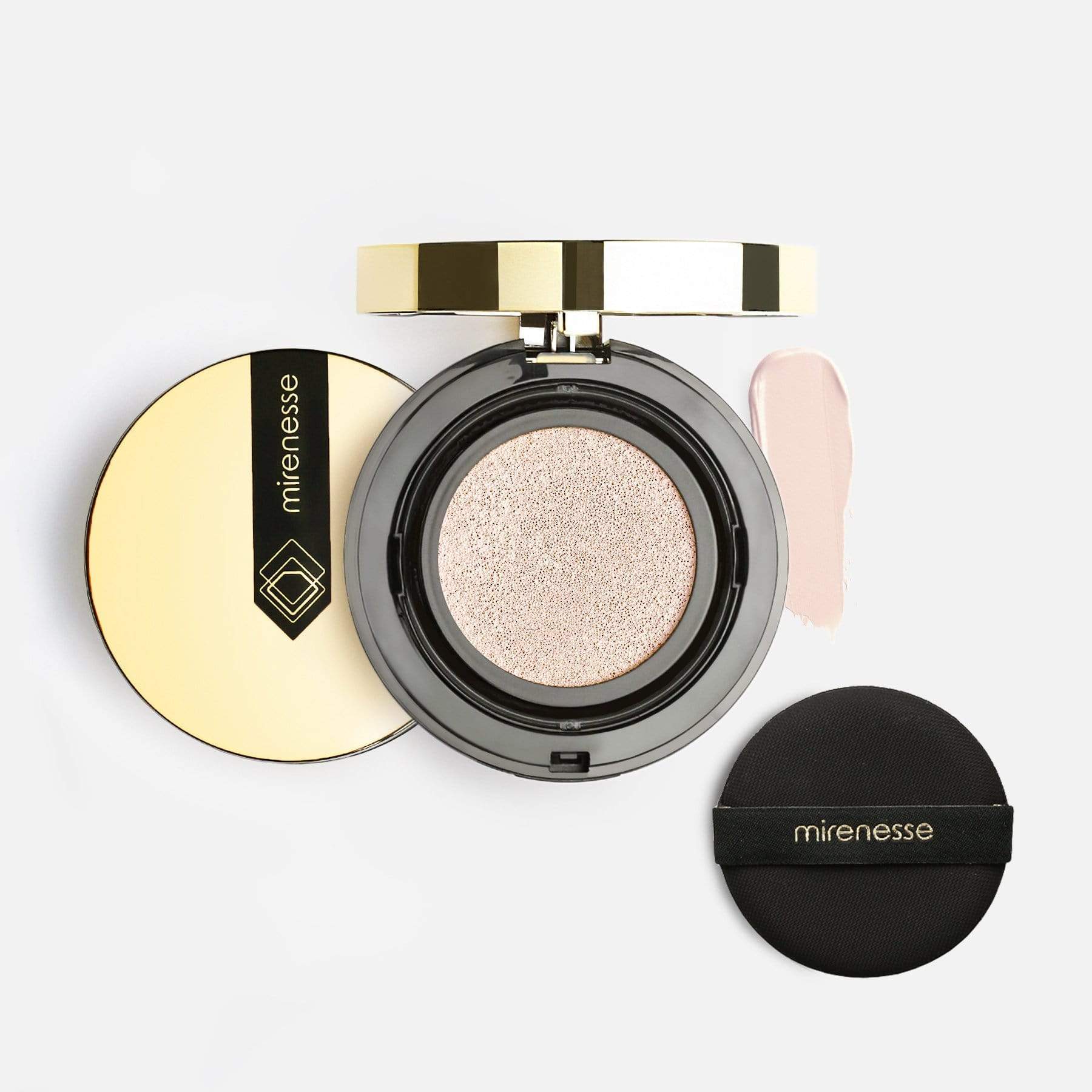MIRENESSE FOUNDATION 10 Collagen Cushion Compact Foundation- Winner Best Foundation(round)