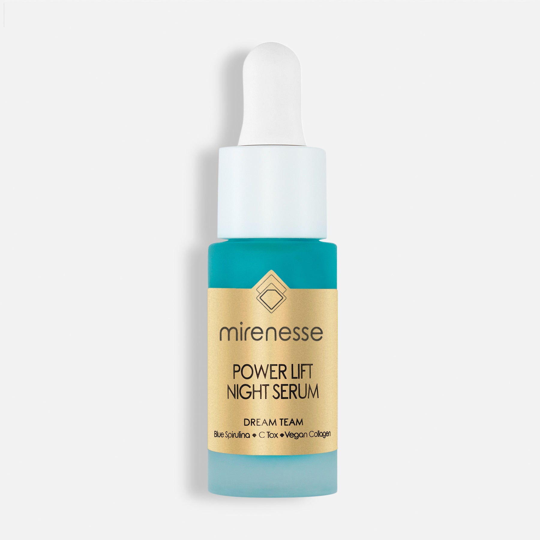 MIRENESSE SKINCARE 10g/ 0.35oz Power Lift Night Serum Mini- Snow Mushroom Vitamin C Algae Collagen