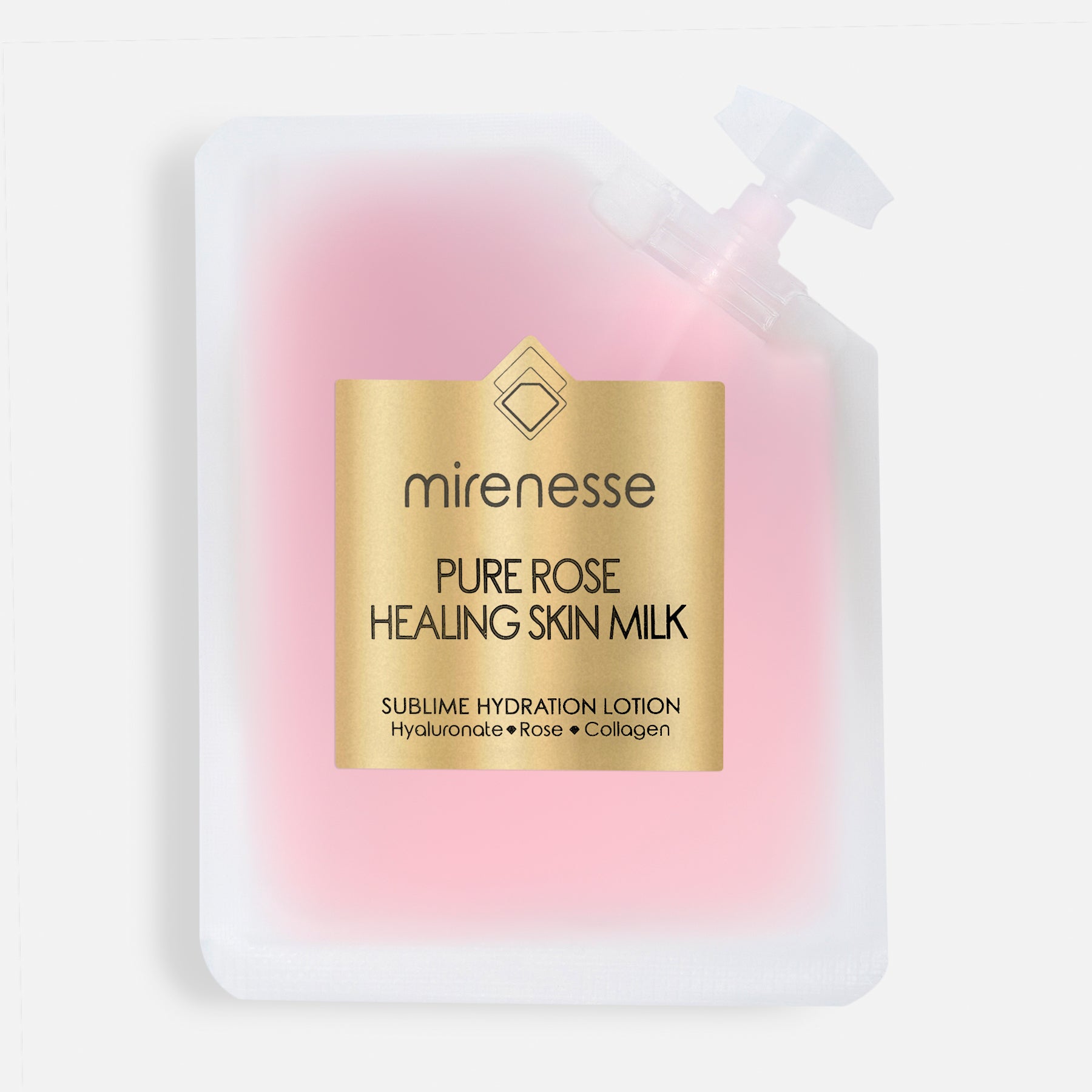 MIRENESSE SKINCARE 10g/ 0.35oz New Pure Rose Healing Milk Mini-Sublime Hydration Lotion