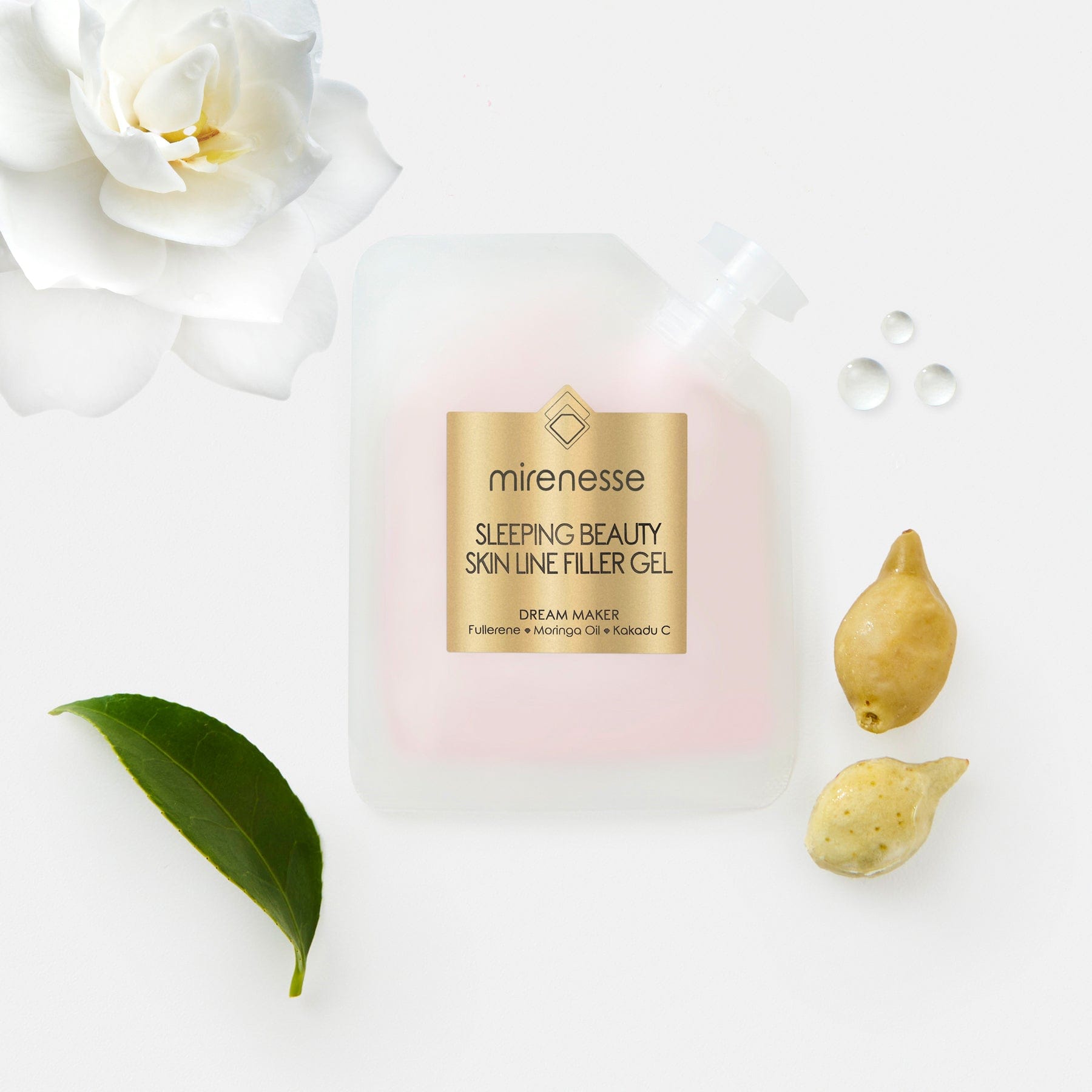 MIRENESSE SKINCARE 10g/ 0.35oz Sleeping Beauty Skin Line Filler Gel Mini -With Fullerene Anti Dark Spots