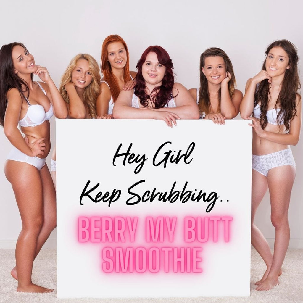NEW Cellulite Glycolic Body Scrub-Berry My Butt Smoothie