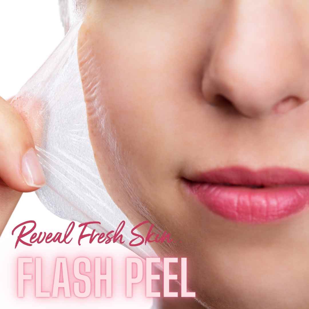 Flash Glow Deep Peel Wipes 20 Pack Aha Microderm Exfoliation Glass Glow