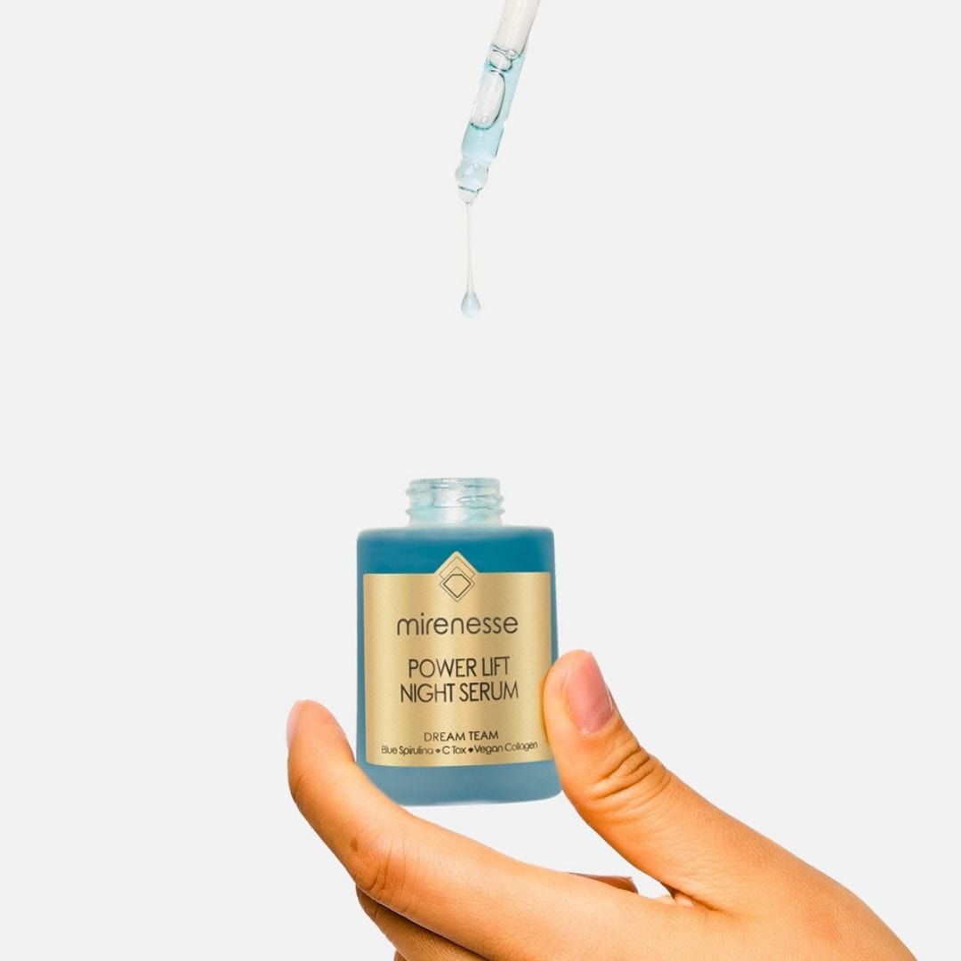 MIRENESSE SKINCARE 30g/ 1.05oz Power Lift Night Serum - Snow Mushroom Vitamin C Algae Collagen