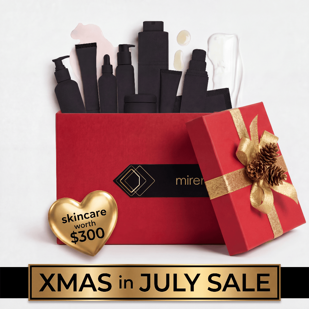 MIRENESSE PACK VIP Skincare XMAS IN JULY - Worth $300+ Full Sizes Glam Surprise Kit