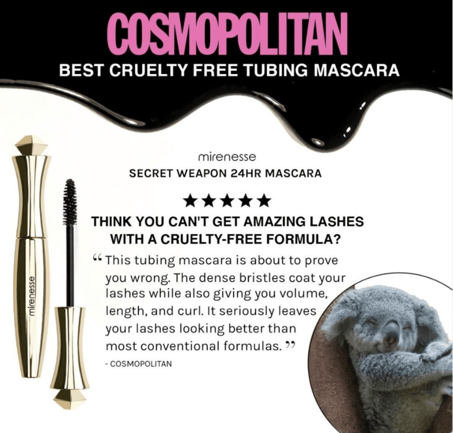New Organic 24hr Mascara Tubing Black - Winner 13 Best Mascara Awards