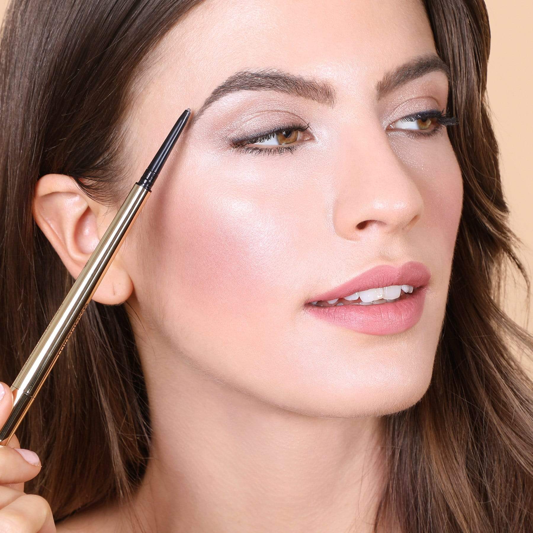 MIRENESSE BROW 0.2g/0.05g / 0.01oz/0.002oz / 2. Silk Brown All Day Micro Brow Pencil + Definer Crayon 2. Silk Brown
