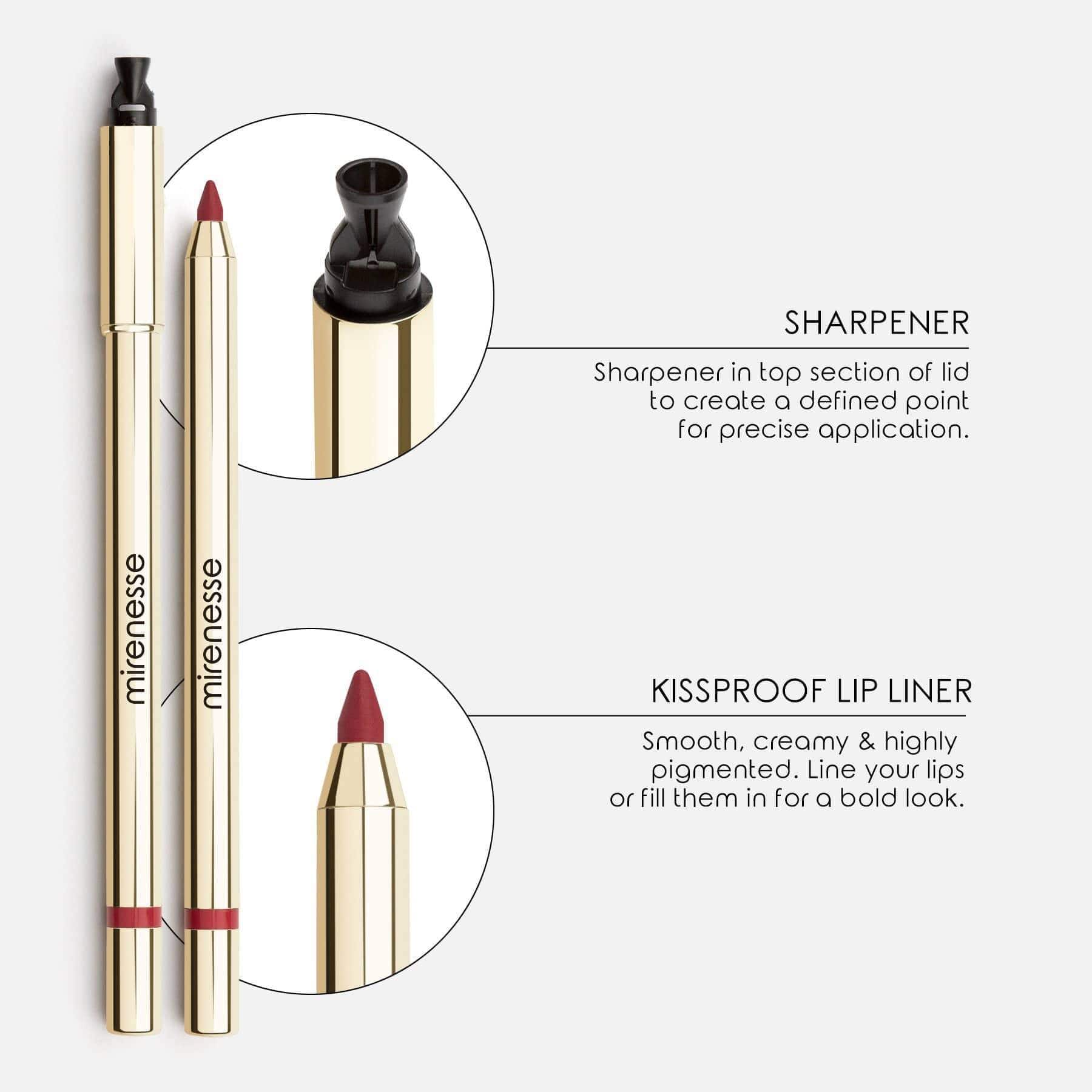 MIRENESSE LIP LINER 0.4g / .01oz / 2. Praise Me All Day Velvet Matte Kissproof Liner 2. Praise Me