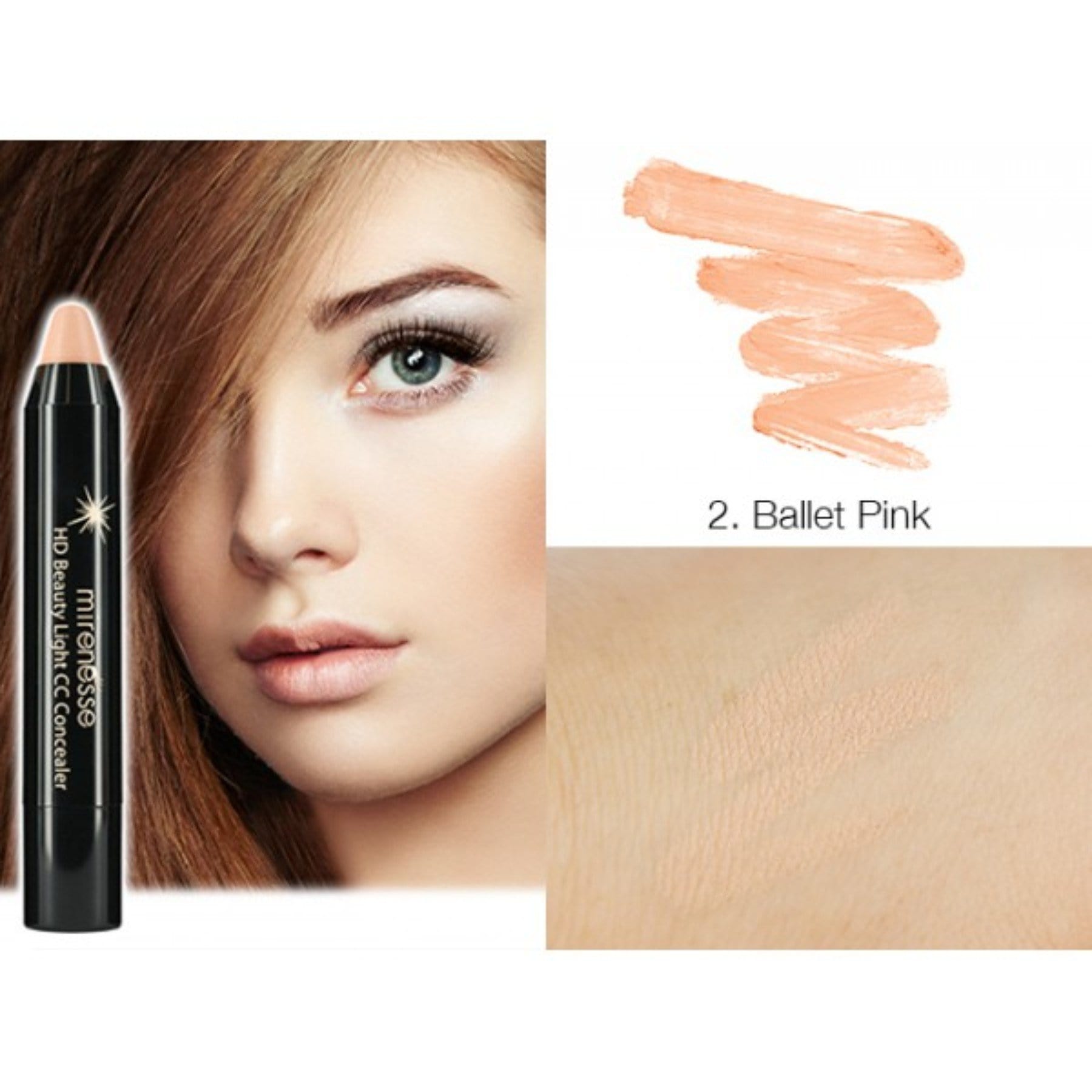 MIRENESSE CONCEALER 4g / 0.13oz / 1. Fair Maiden HD Beauty Light Cc High Coverage Concealer 1. Fair Maiden