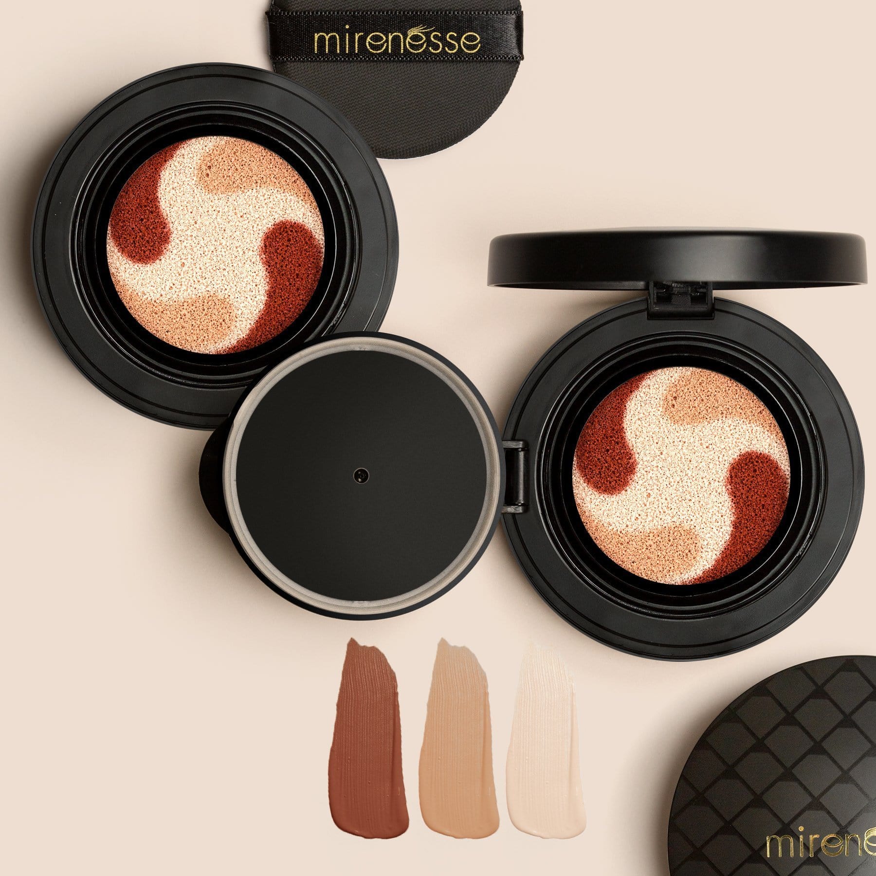 MIRENESSE BLUSH 15g / 0.53oz / 1. Nude Nude Glow Up Lift & Tint Liquid Blush Cushion Compact