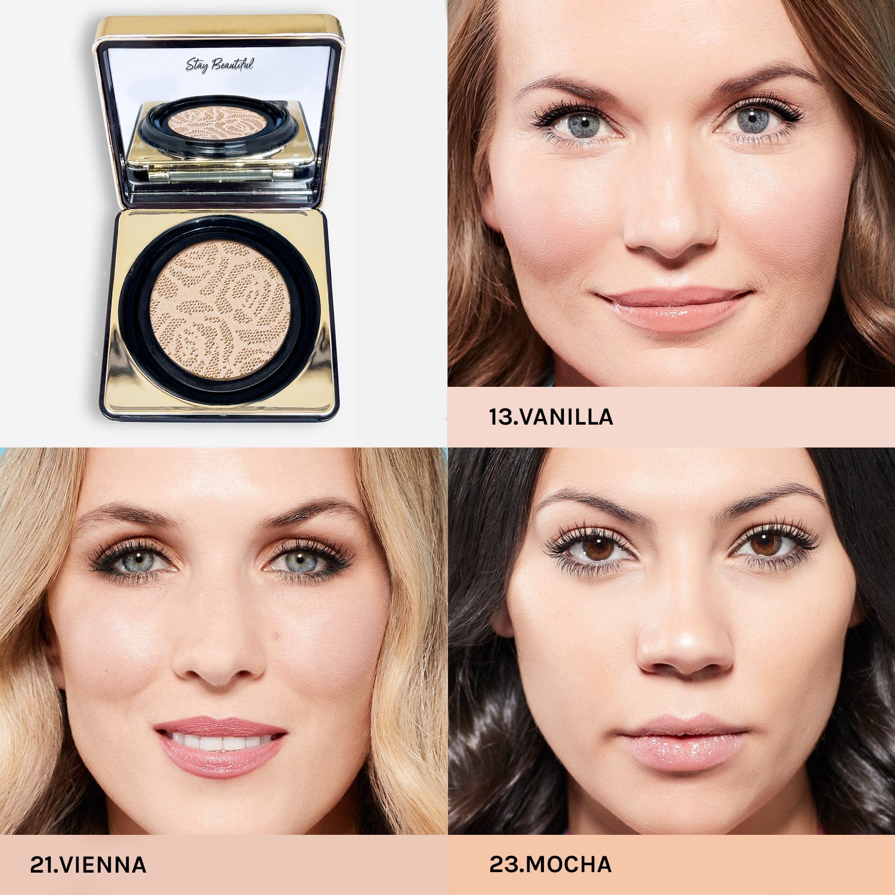 10 Collagen Cushion Compact Supreme Serum Foundation Refill 23. Mocha (square)