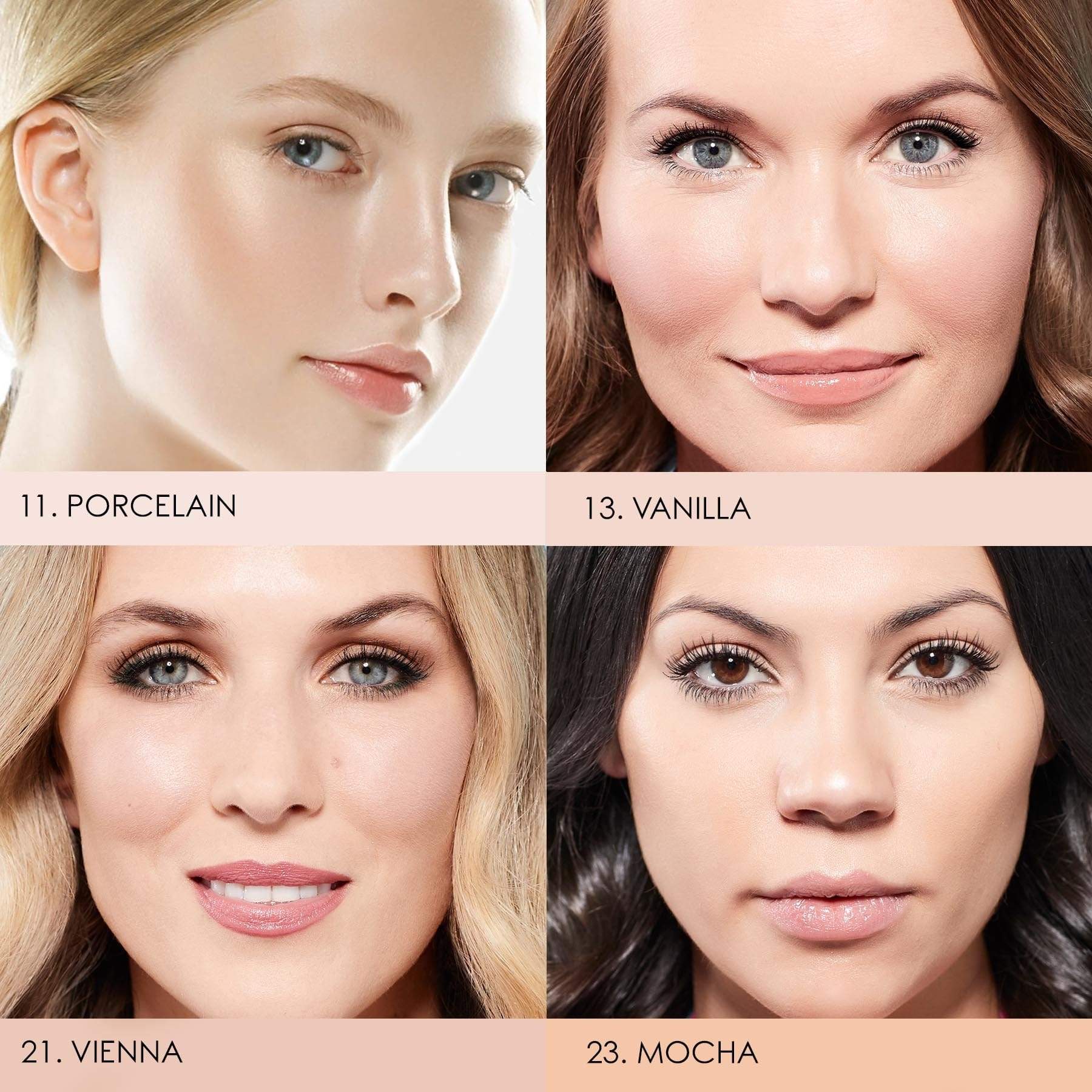 MIRENESSE PACK FACE Velvet Maxilift Airbrush Foundation Sexy Kit-4 Pce