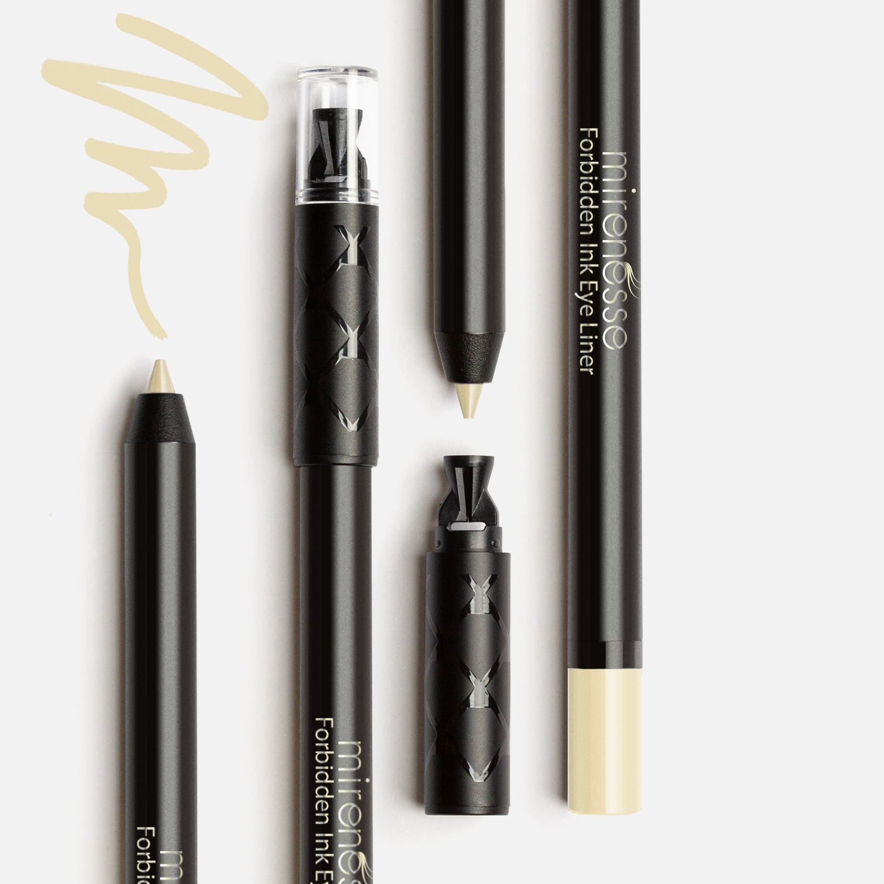 MIRENESSE EYE LINER 0.75g / 0.03oz / 10. Addiction Forbidden Ink Eyeliner 10. Addiction - Cream