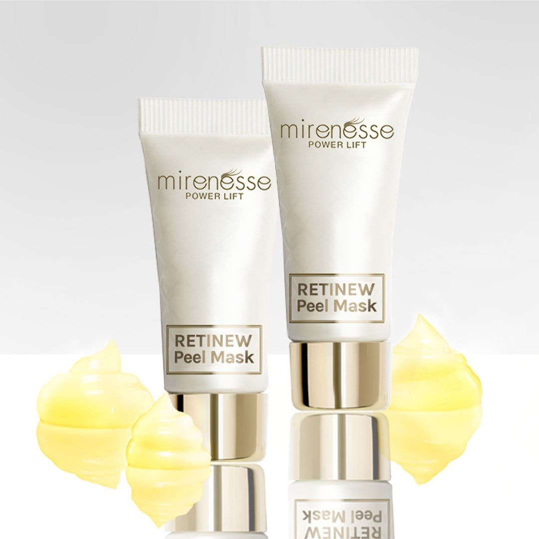MIRENESSE MASK Retinew Peel Mask 4pce Kit- Retinol/Lactic Acid/Rosehip Oil 5g/0.17oz