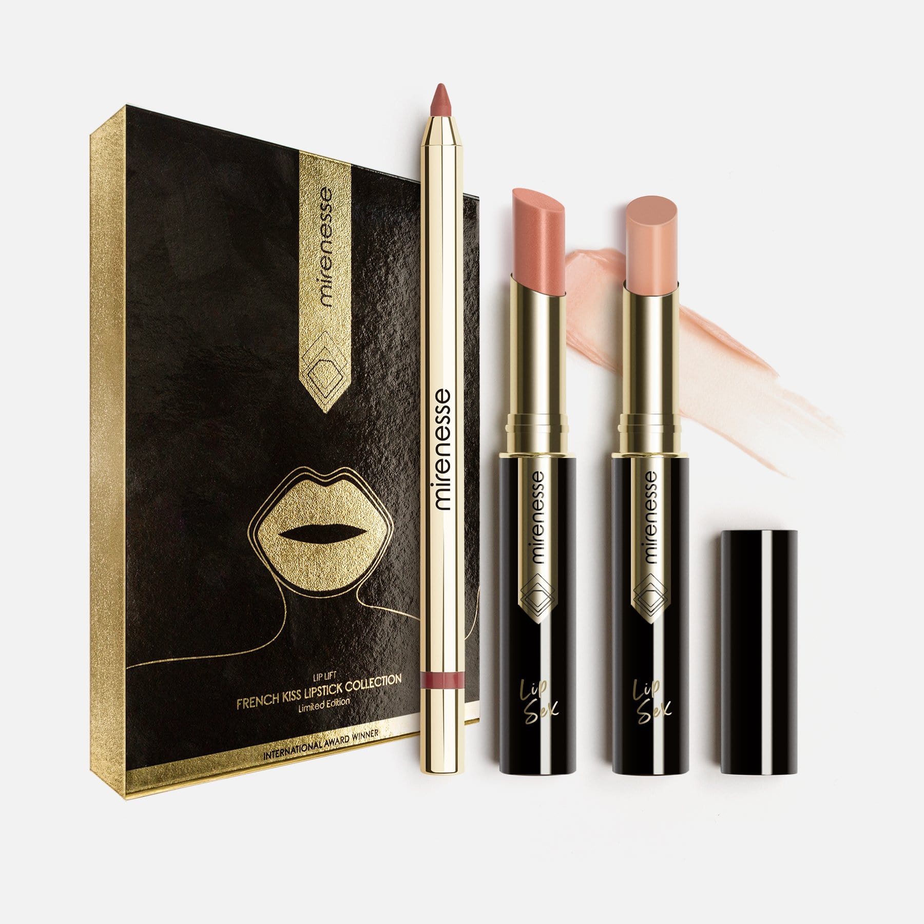MIRENESSE PACK LIP Lets Get Nude- Lip Sex Plump Fill Tint Trio