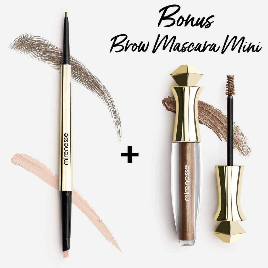 All Day Micro Brow Pencil in Silk Brown + Free 24hr Brow Lift & Shape Mascara Mini