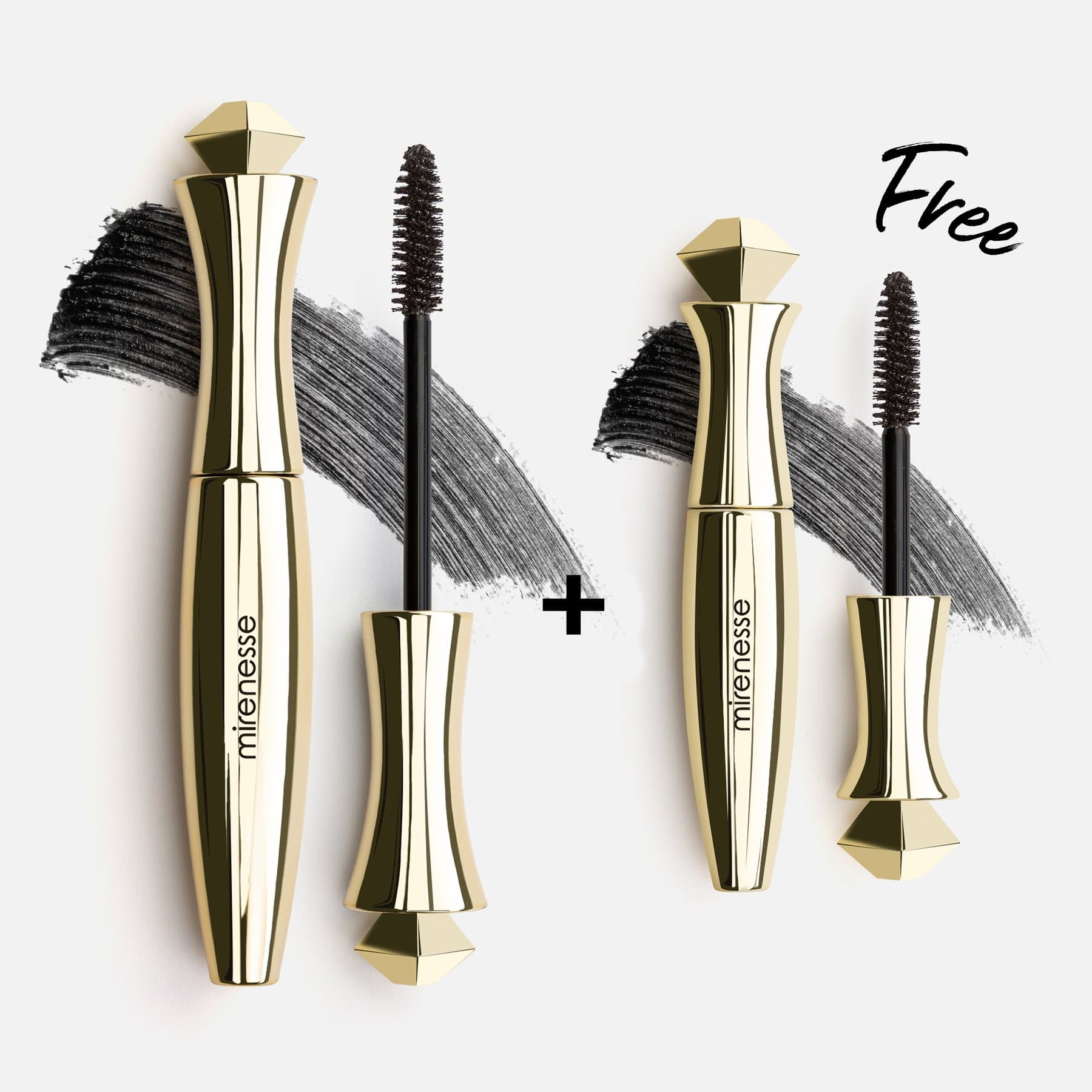 MIRENESSE PACK EYE Secret Weapon Super Volume 24hr Mascara Black + Free Mini