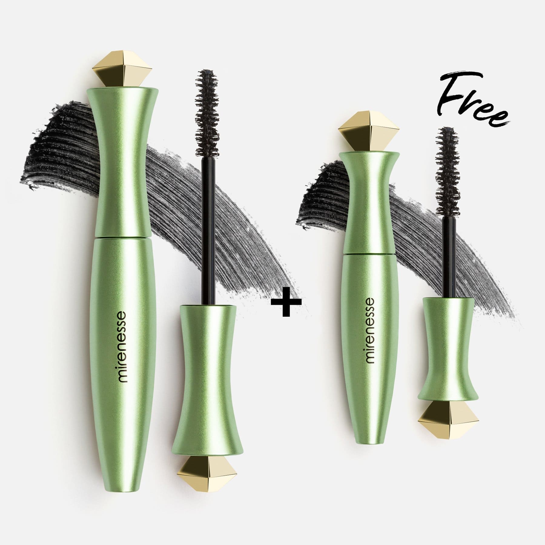 MIRENESSE PACK EYE Organic 24hr Mascara Black - Winner 13 Best Mascara Awards + Free Mini