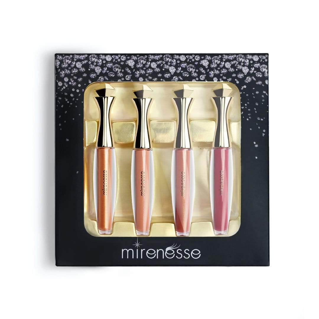 MIRENESSE PACK LIP Diamond Velvet Lip Plumpers Collection 4 Full Size Gift Lip Kit