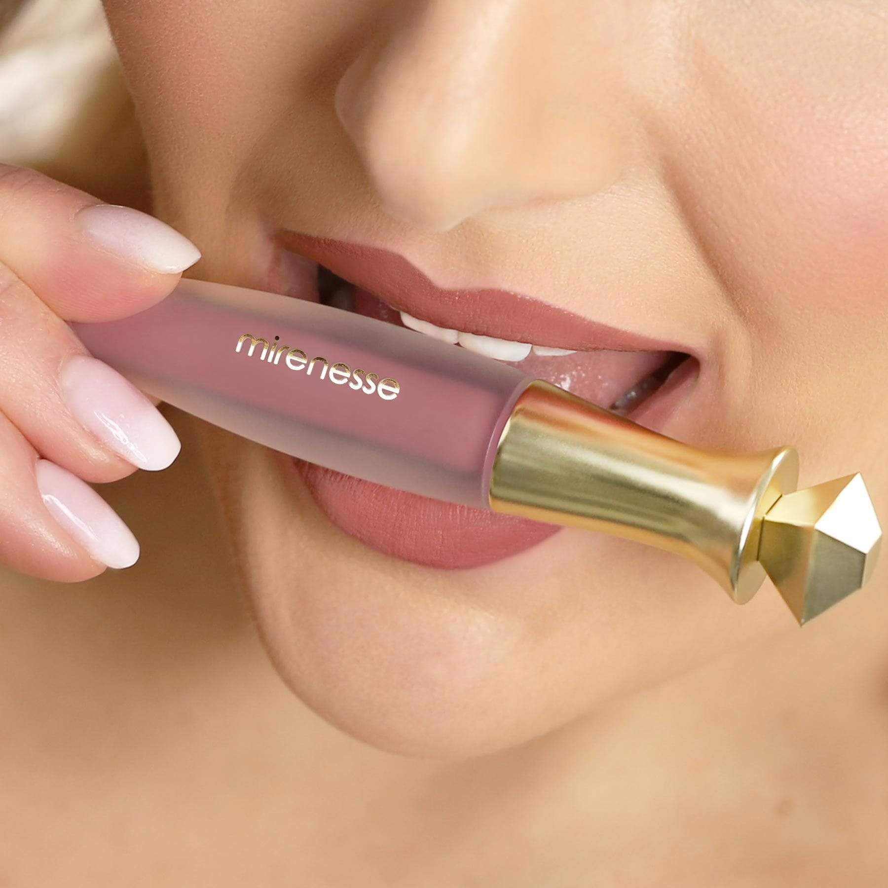 MIRENESSE LIP 1.5g/.05oz / 4. CHIFFON Velvet Matte 12hr Liquid Lip Mini 4. Chiffon
