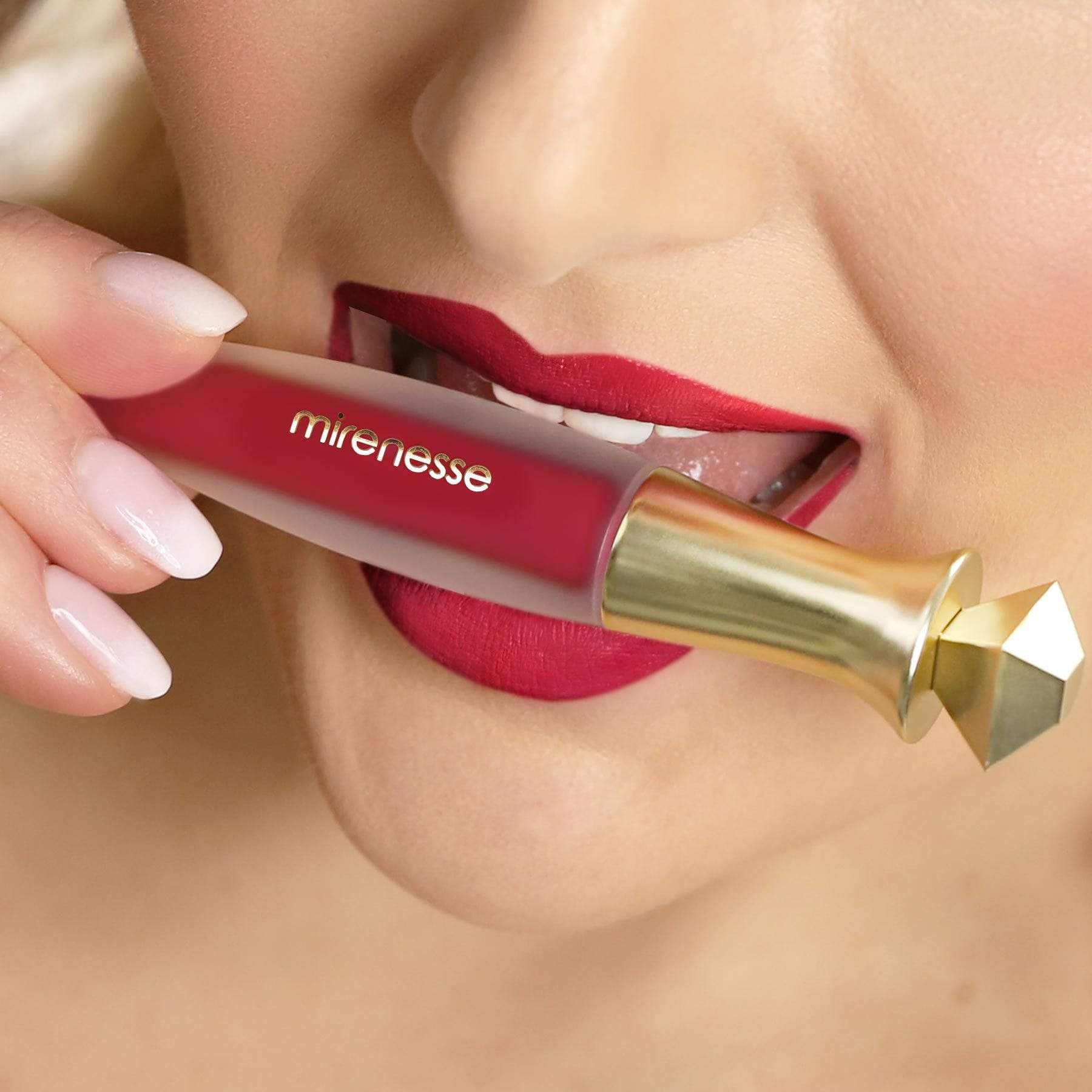 MIRENESSE LIP 1.5g/.05oz / 9. BONFIRE Velvet Matte 12hr Liquid Lip Mini 9. Bonfire