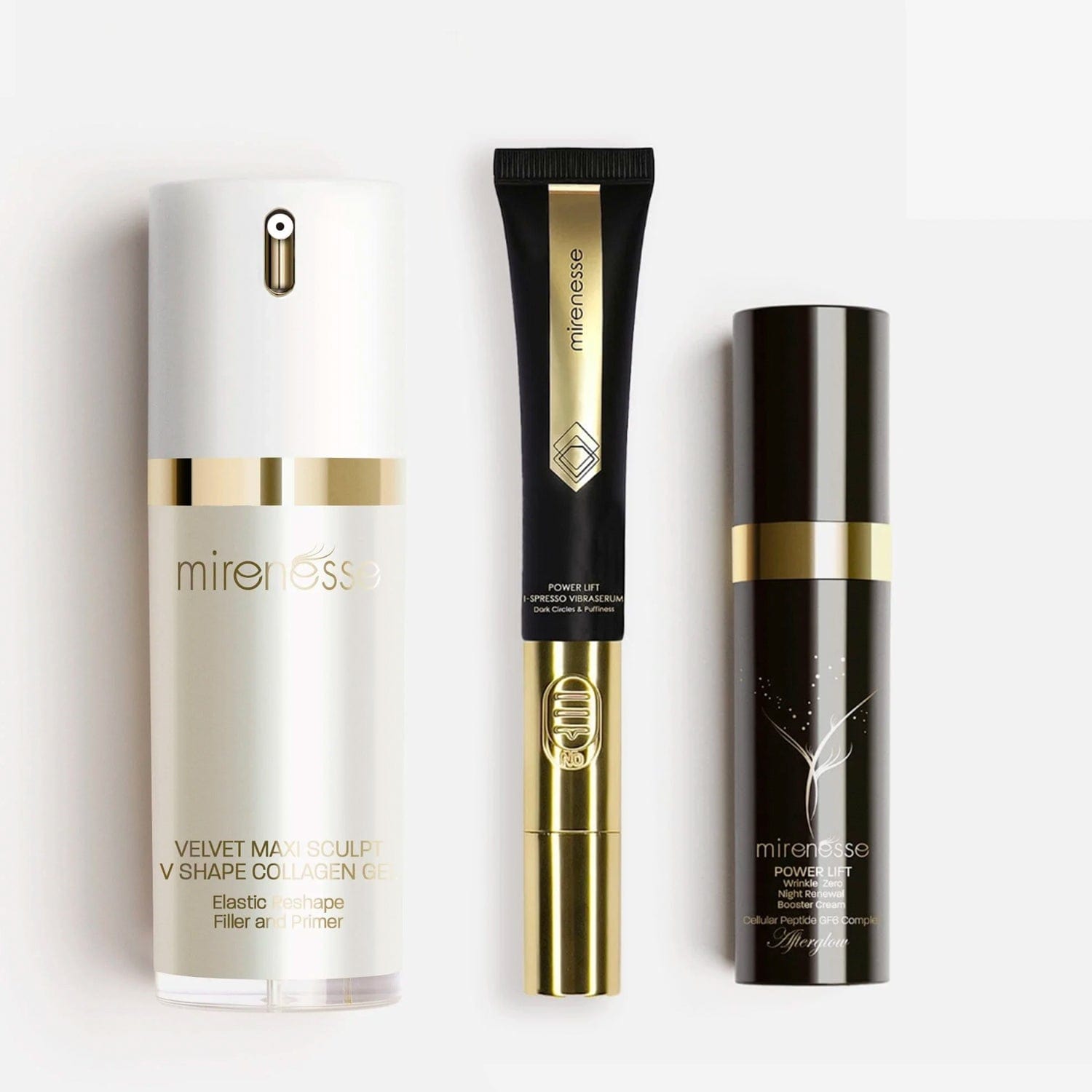 Mirenesse PACK SKIN Power Lift Skin Boosters - Best Sellers 3pce Kit - Vitamin C/Retinol/Collagen