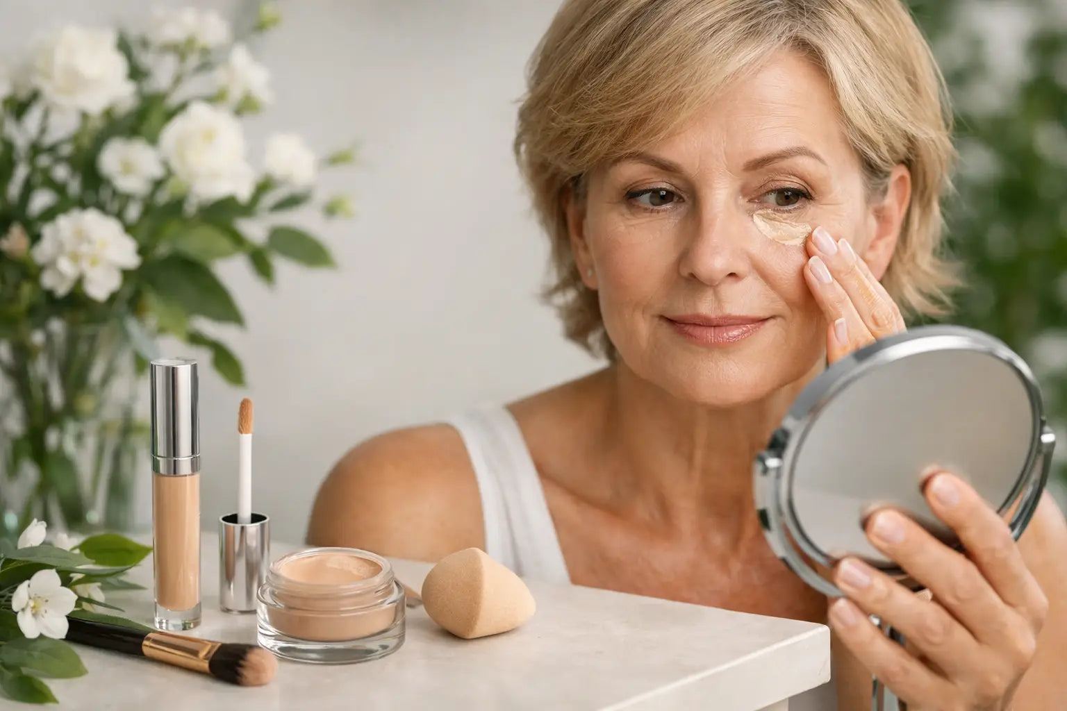 How to Fix Flaky Concealer on Mature Skin