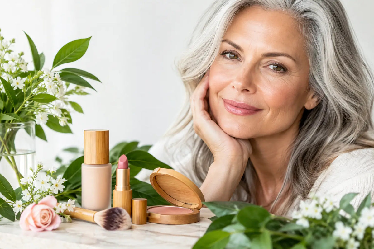 Vegan Makeup That Performs for Mature Skin