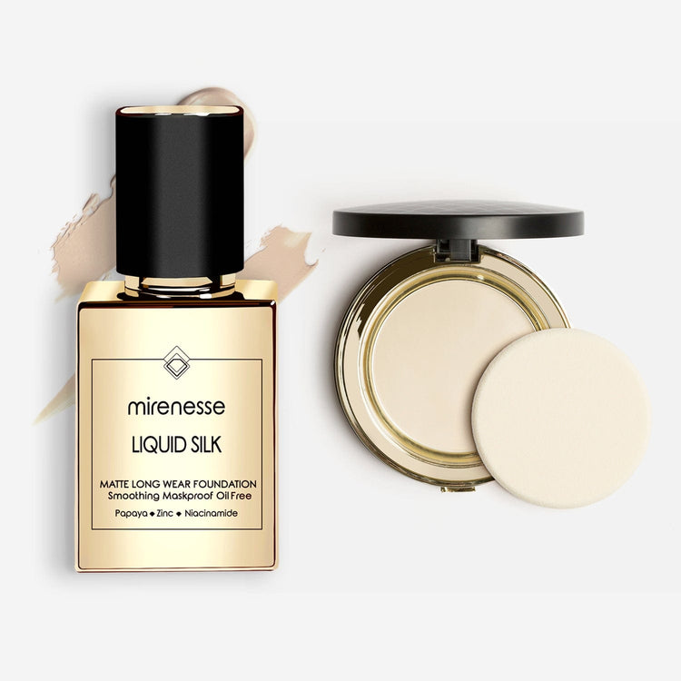 MIRENESSE PACK FOUNDATION Full-Size / 13. Vanilla Skin Clone Foundation Essentials 2pce Kit