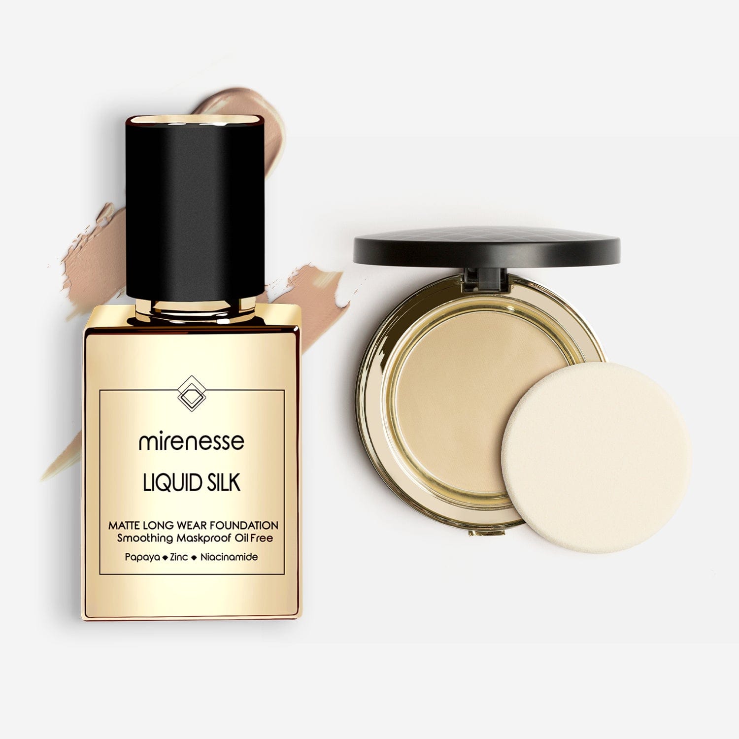MIRENESSE PACK FOUNDATION Skin Clone Foundation Essentials 2pce Kit