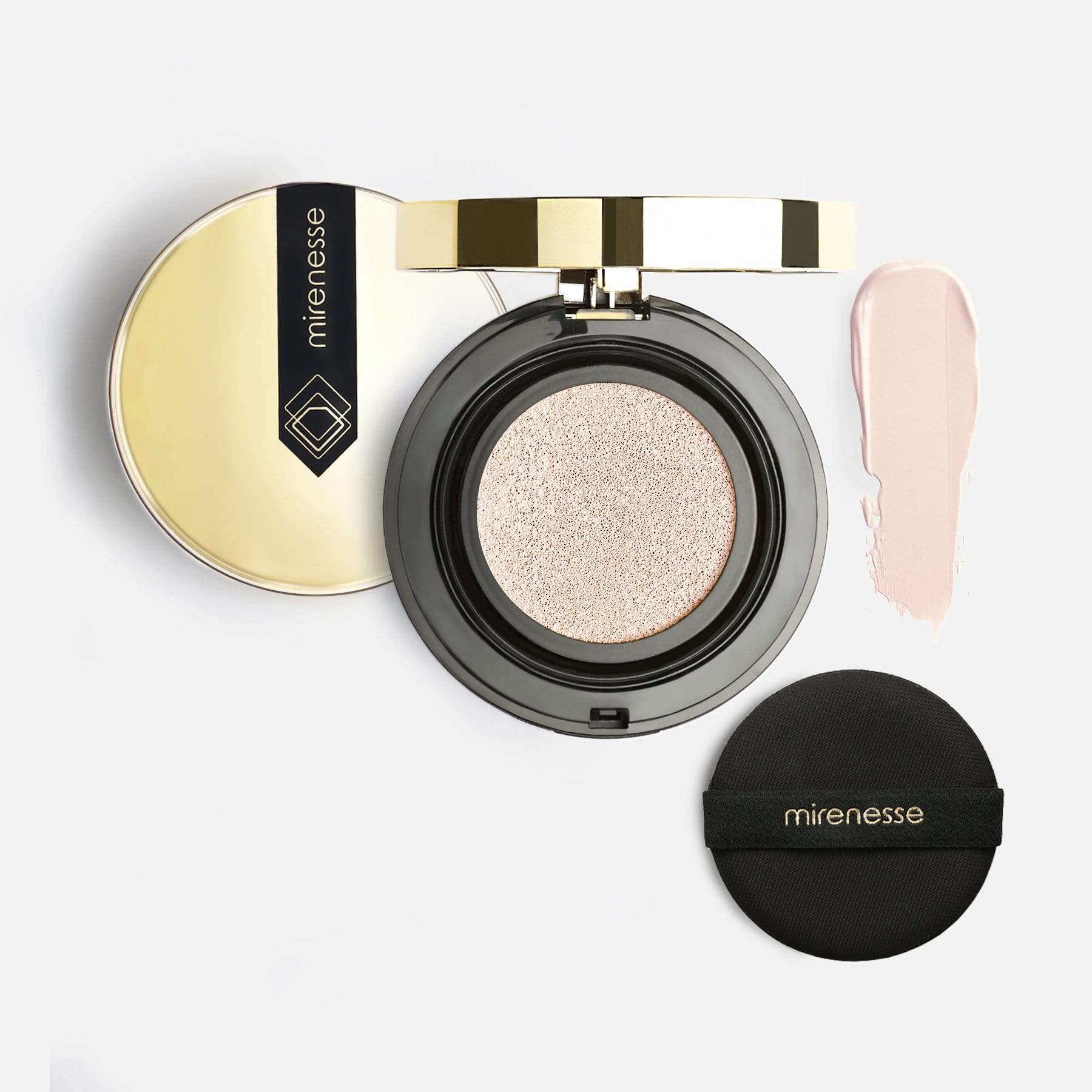 MIRENESSE FOUNDATION 10 Collagen Cushion Compact Foundation- Winner Best Foundation(round)