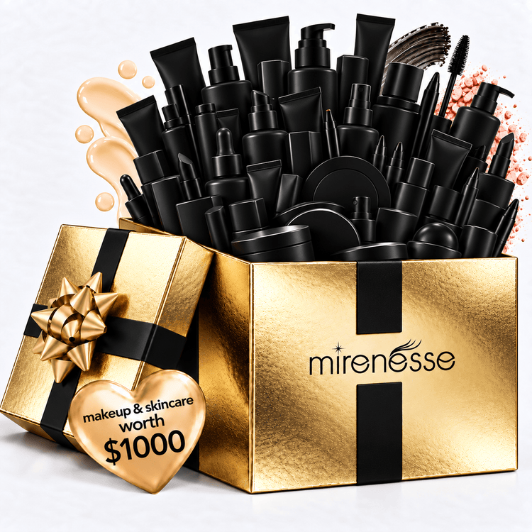 MIRENESSE PACK VIP 1 ADVENT GOLDEN BEAUTY BOX: GLOW UP Makeup & Skincare Surprise Kit