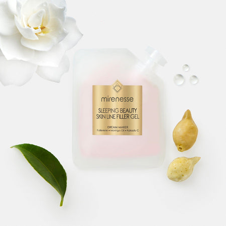 MIRENESSE SKINCARE 10g/ 0.35oz Sleeping Beauty Skin Line Filler Gel Mini -With Fullerene Anti Dark Spots
