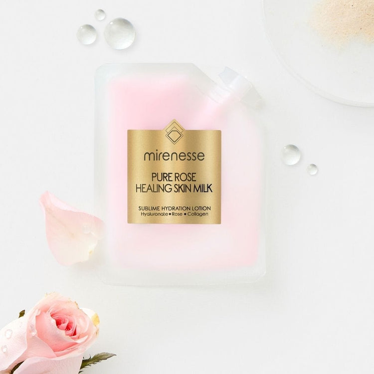 MIRENESSE SKINCARE 10g/ 0.35oz New Pure Rose Healing Milk Mini-Sublime Hydration Lotion