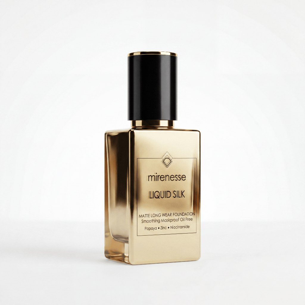 MIRENESSE FOUNDATION New Liquid Silk Matte Long Wear Foundation Spf25-Light | Medium Shades