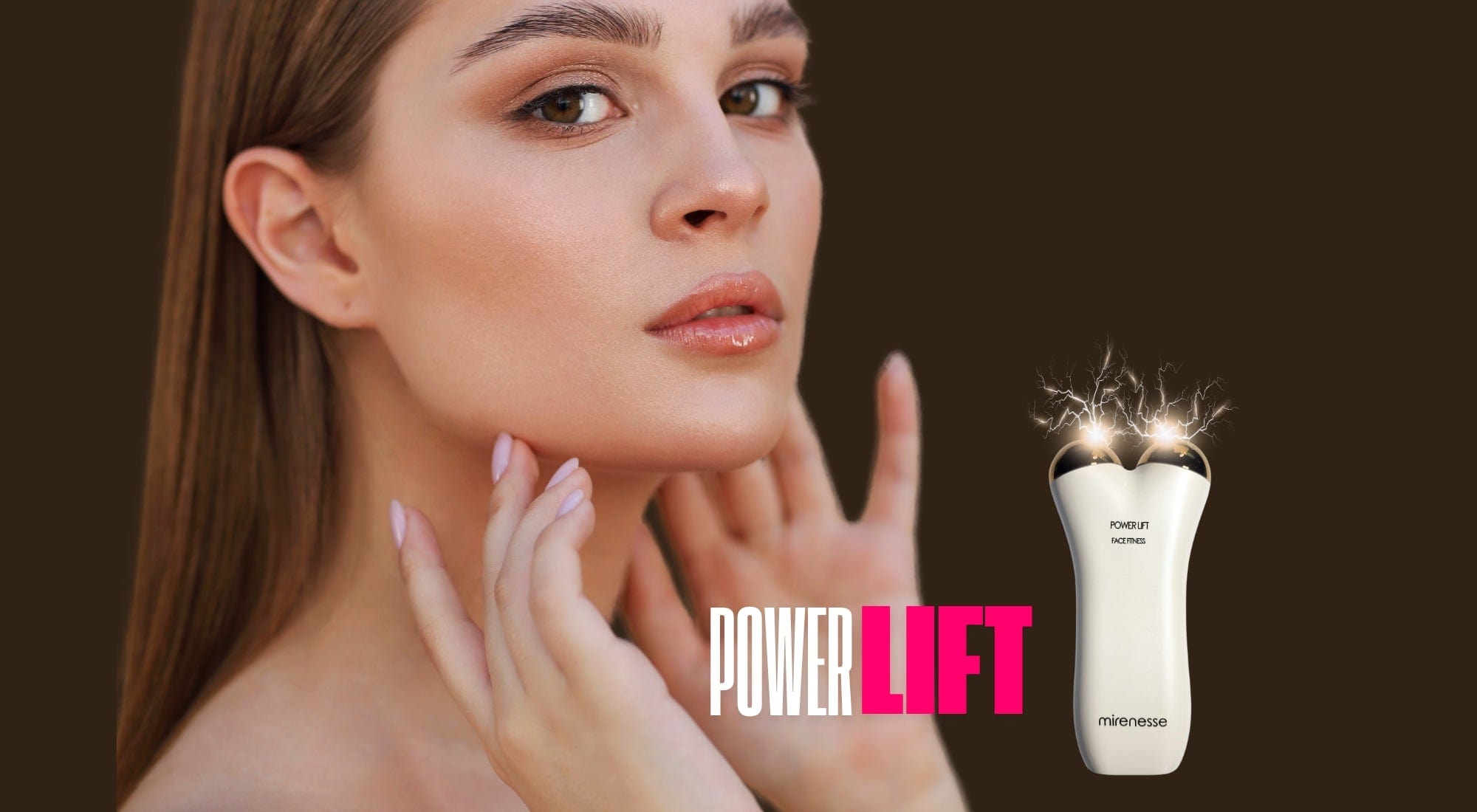 POWER LIFT FACE FITNESS 18K Gold Microcurrent/ Contour Tone Sculpt