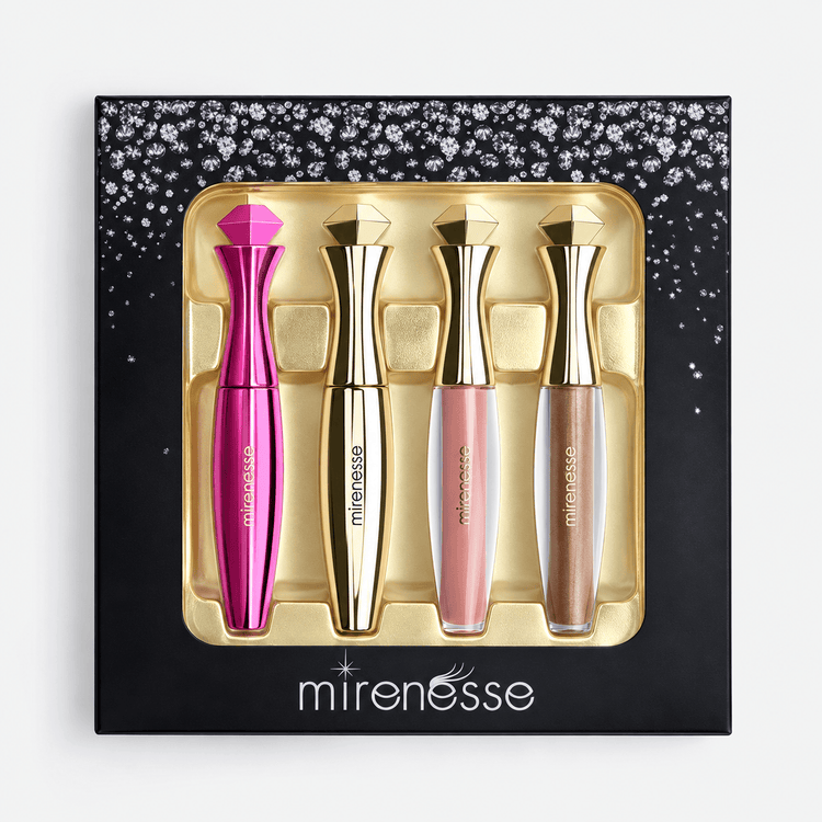 MIRENESSE PACK LIP Gift Box Erotic Rose Diamond Eyes  Collection 4 Full Size Gift Box