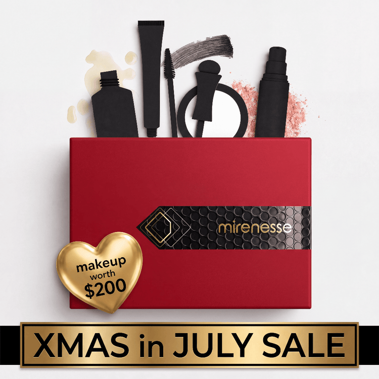 MIRENESSE PACK VIP Makeup XMAS IN JULY  Worth $200 Full Size Glam Surprise Mystery Kit