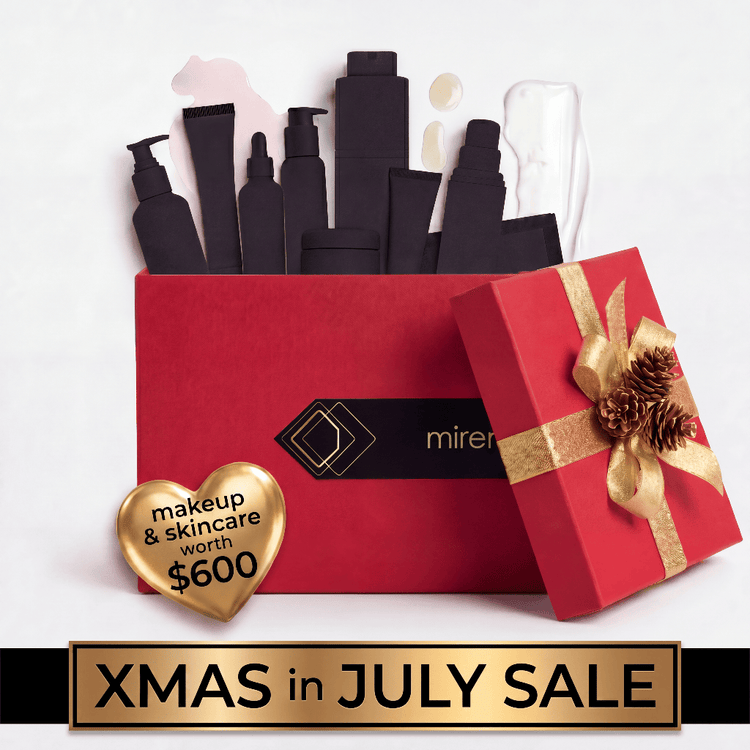 MIRENESSE PACK VIP Makeup & Skincare XMAS IN JULY Worth $600  Full Size Glam Surprise Kit