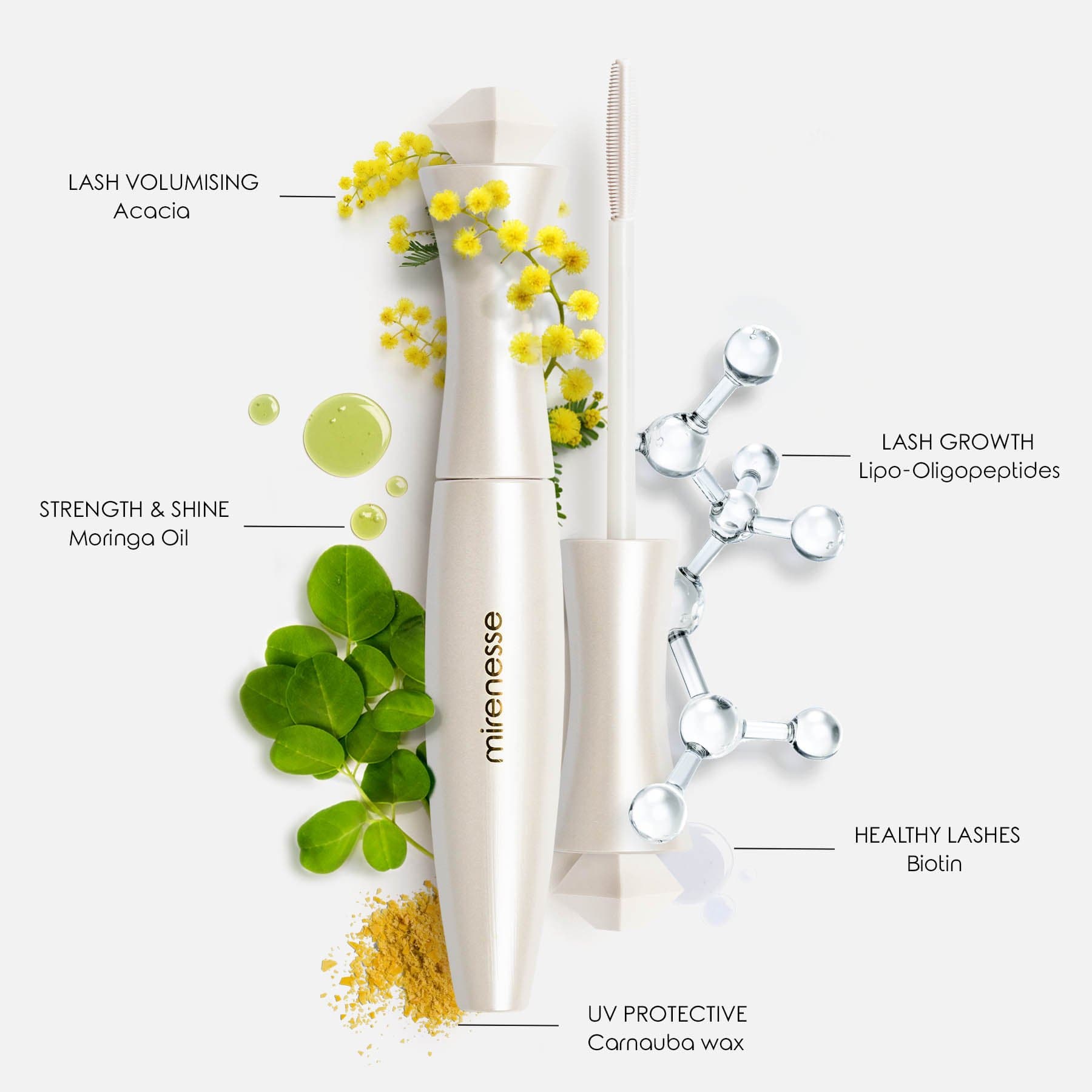 MIRENESSE PACK EYE Super Volume Tubing Mascara Lash Lift 3pce Kit