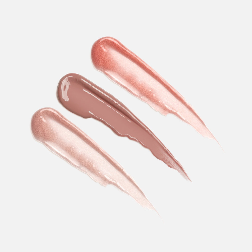 Nude Glossy Velvet Lip Plumper 3pce Full Size Kit
