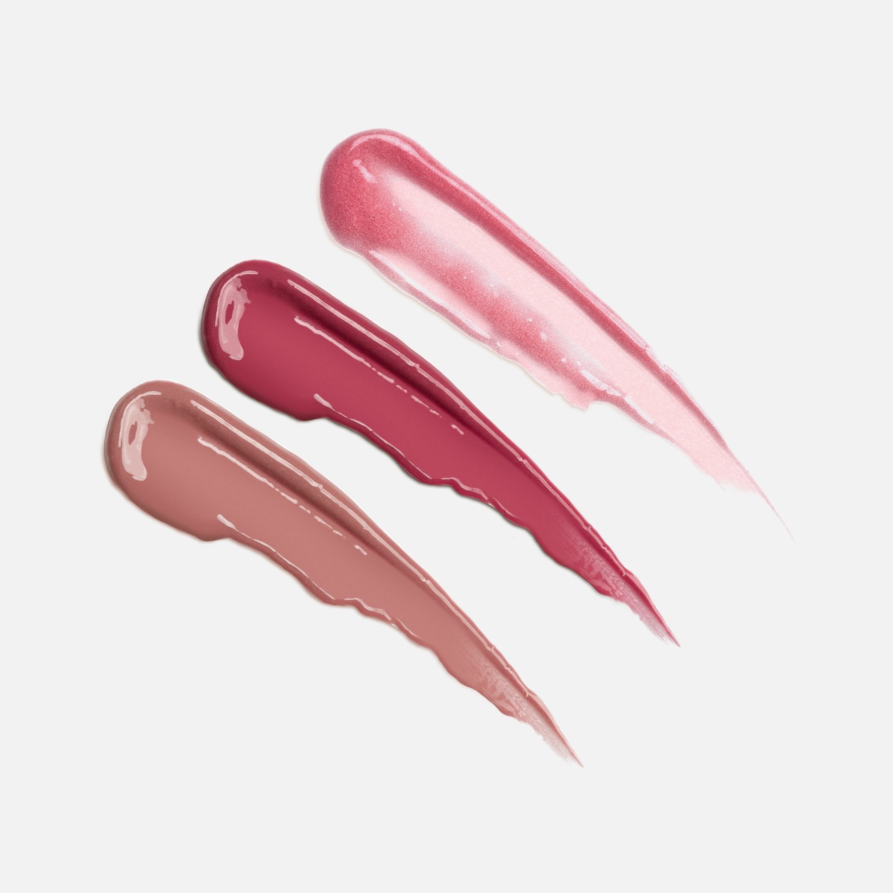 MIRENESSE PACK LIP Rose Glossy Velvet Lip Plumper 3pce Full Size Kit