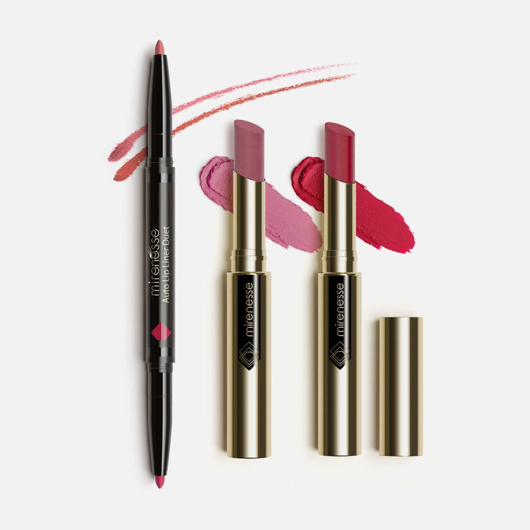 MIRENESSE PACK LIP Matte Pleasure & Pain French Kiss Rose Kit