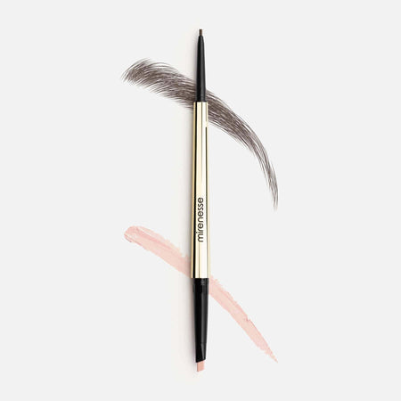 MIRENESSE BROW 0.2g/0.05g / 0.01oz/0.002oz / 3. Cappuccino All Day Micro Brow Pencil + Definer Crayon 3. Cappuccino