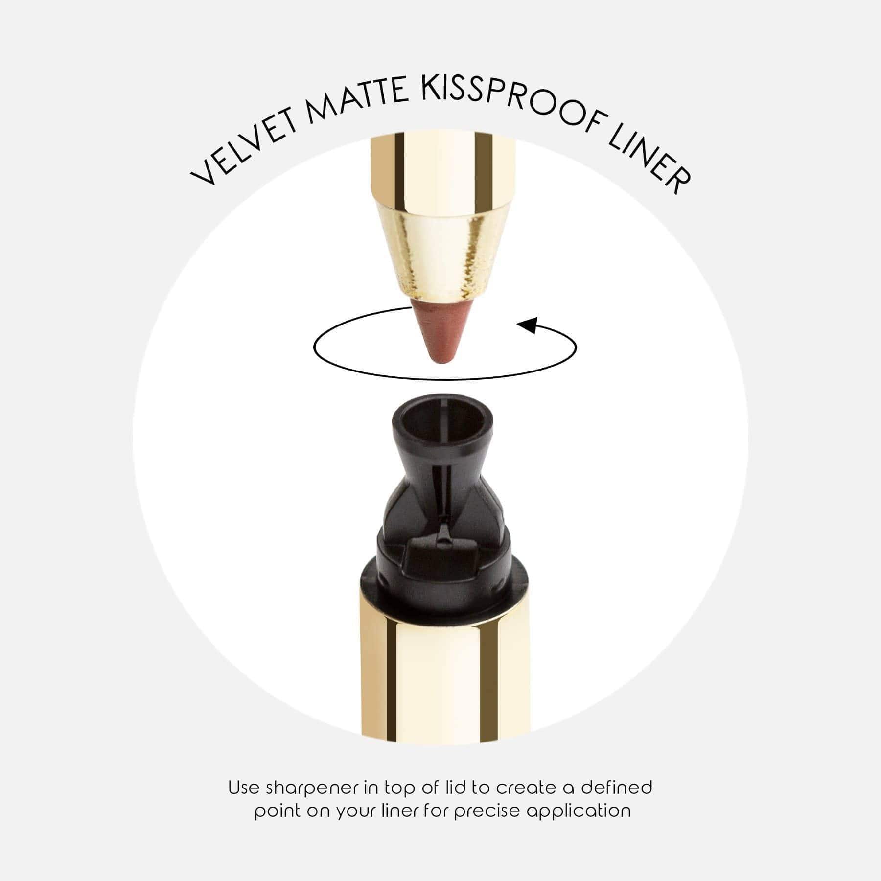 MIRENESSE LIP LINER 0.4g / .01oz / 2. Praise Me All Day Velvet Matte Kissproof Liner 2. Praise Me