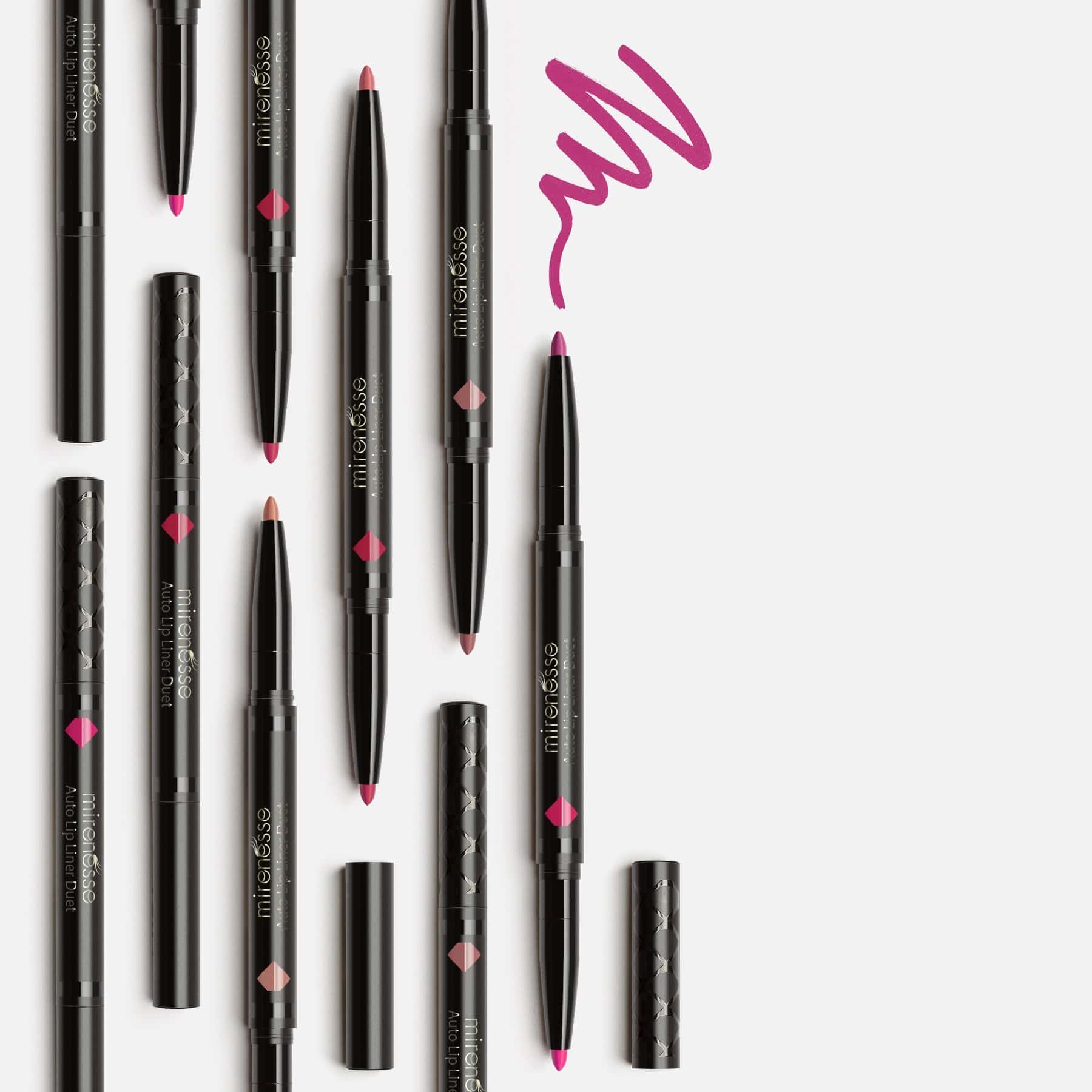 MIRENESSE LIP LINER 2x0.25g / 0.01oz / 1. Racy Reds Auto Lip Liner Duet 1. Racy Reds