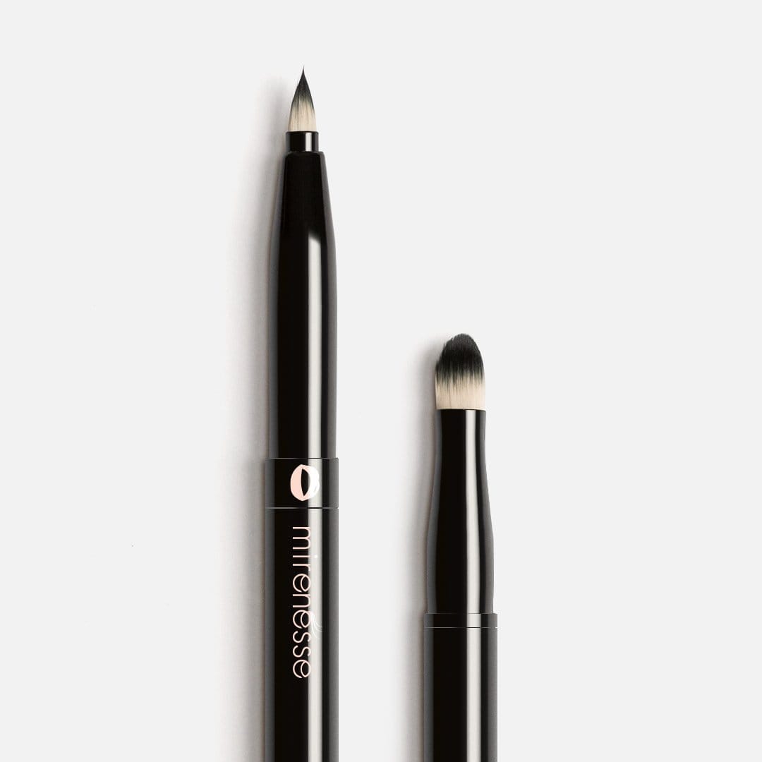 MIRENESSE BRUSH Lipstick & Gloss Retractable Brush Duet - Vegan