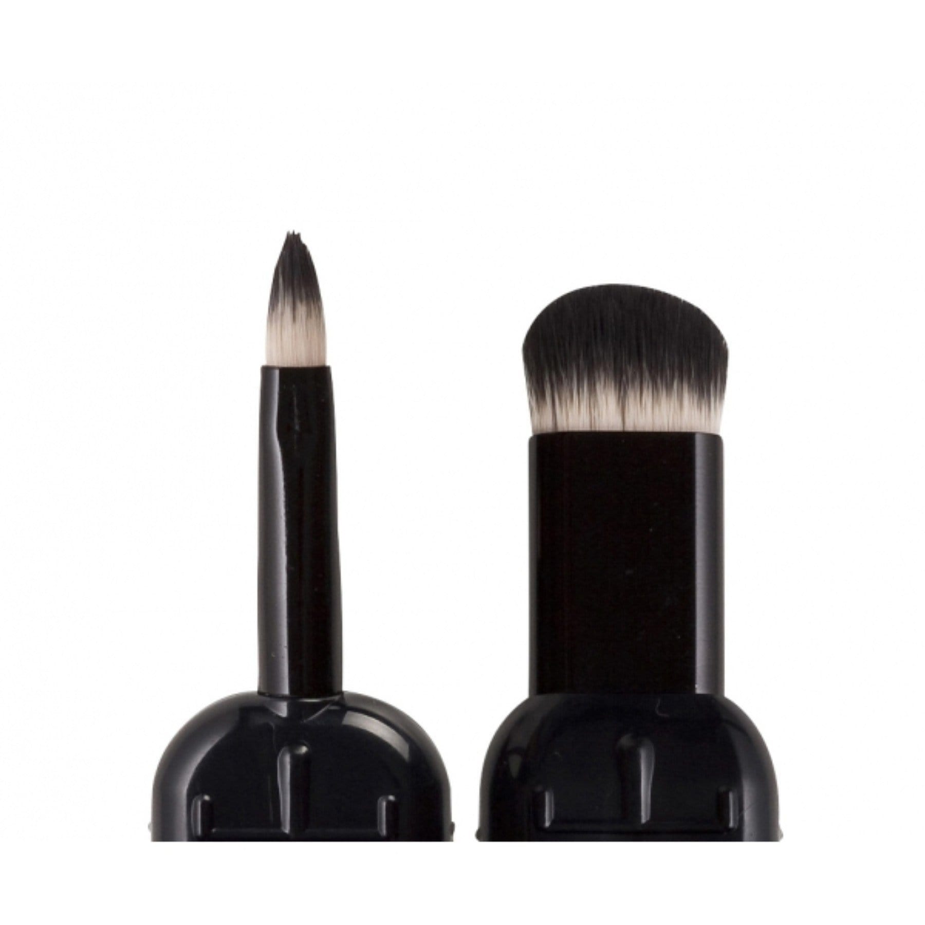 MIRENESSE BRUSH Default Powder & Concealer Brush Duet + Travel Caps – Vegan (AU)