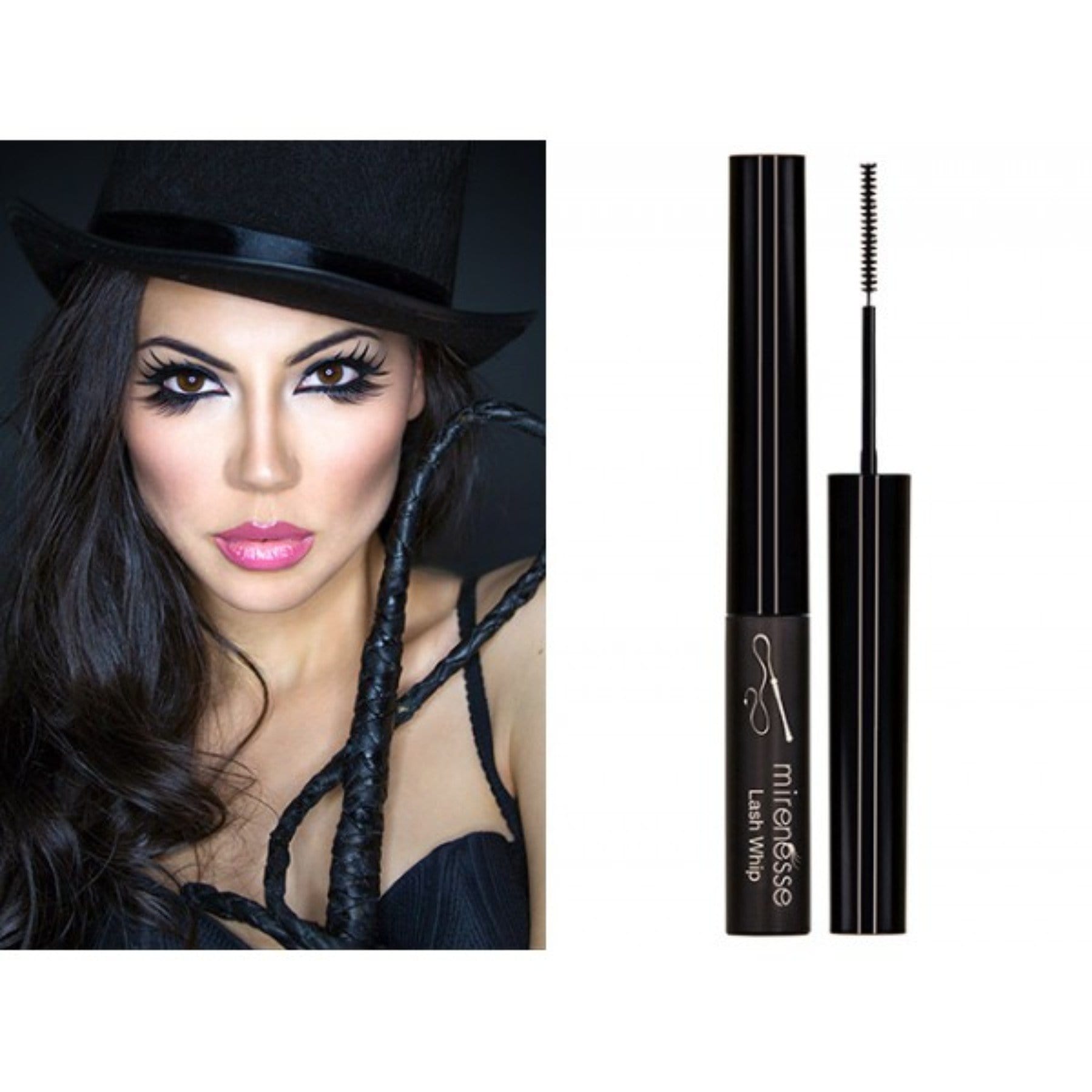 MIRENESSE MASCARA 5g / 0.17oz / Black Lash Whip Tubing Mascara 24hr Root Tightliner With Micro Brush Black
