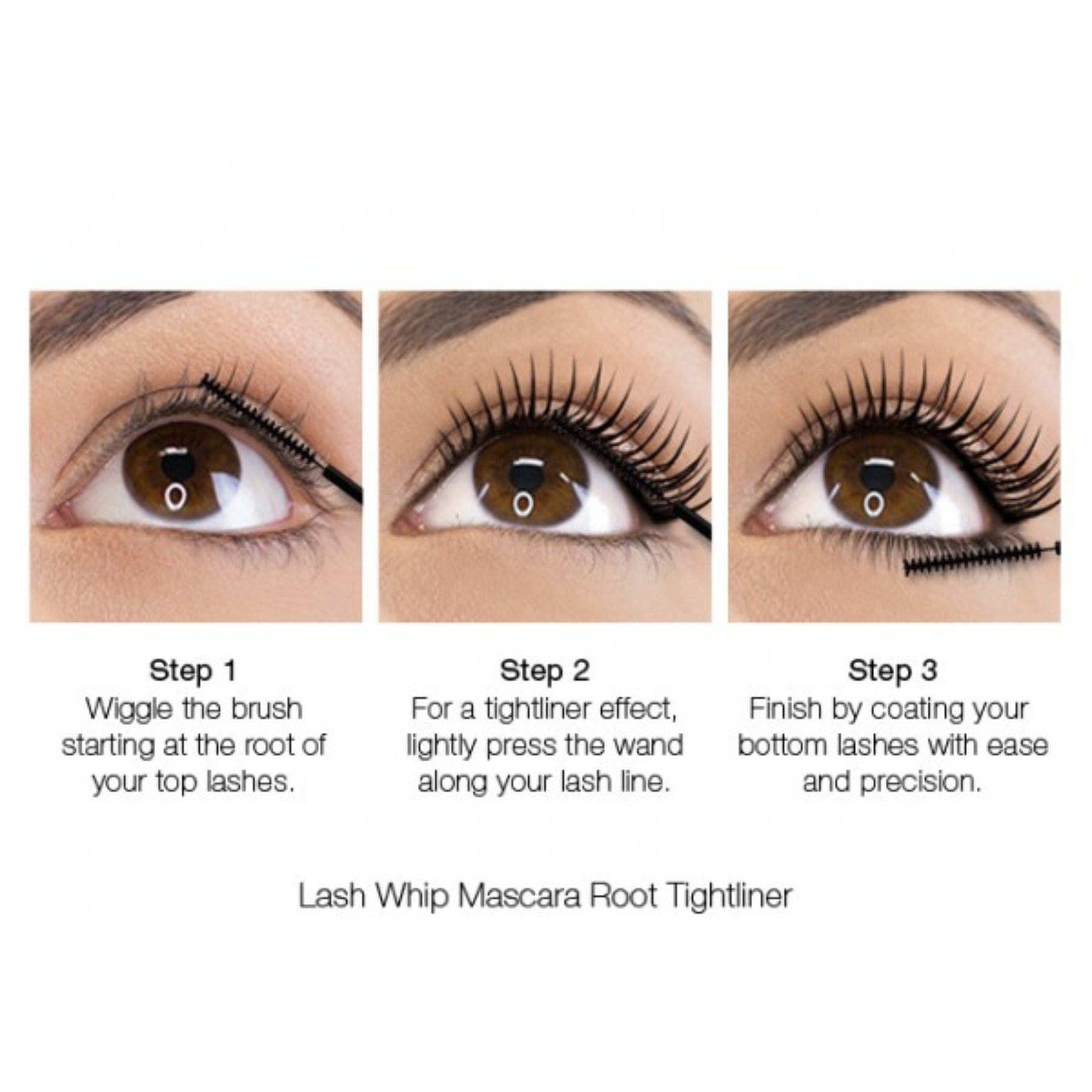 MIRENESSE MASCARA 5g / 0.17oz / Black Lash Whip Tubing Mascara 24hr Root Tightliner With Micro Brush Black